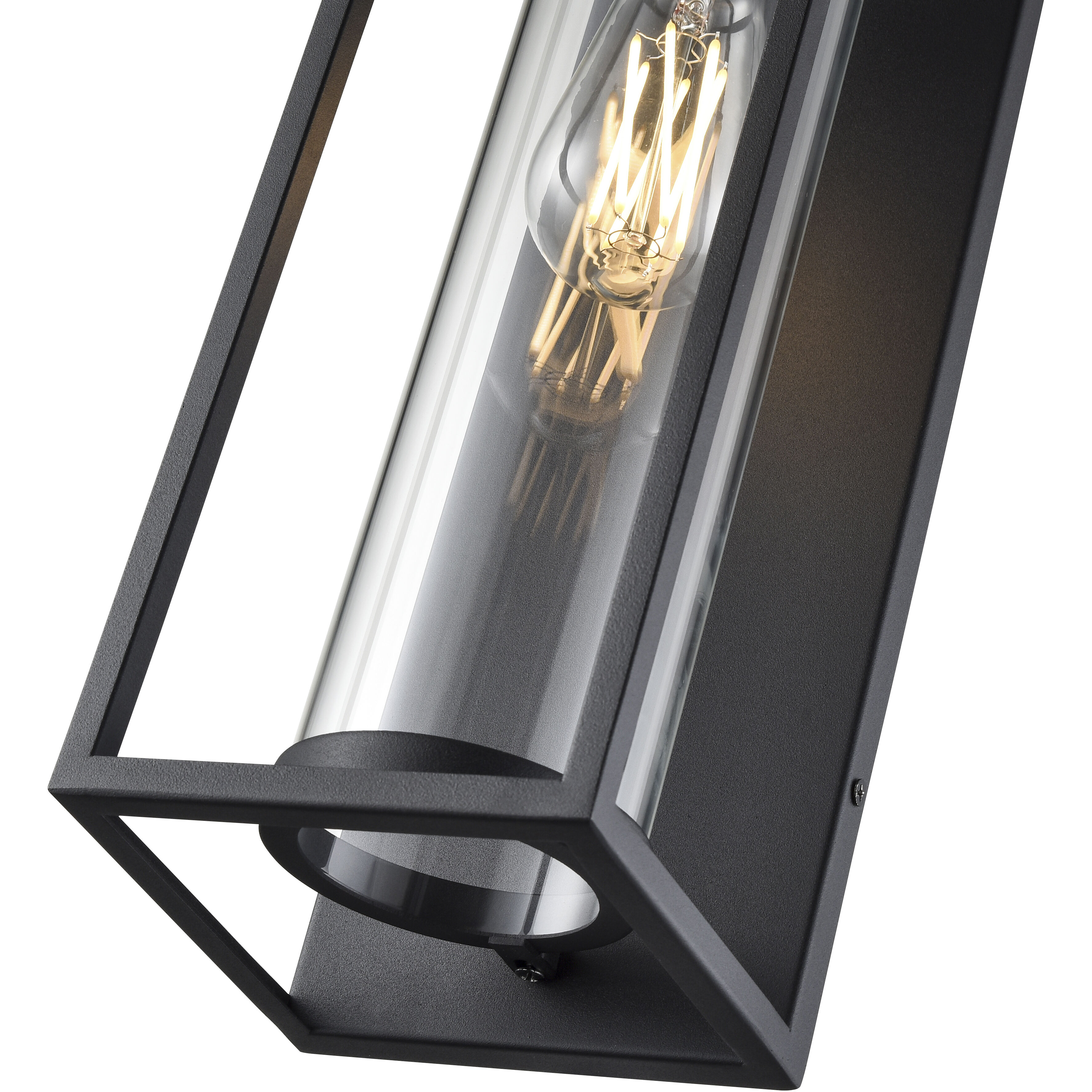 Caleb 1 Light 20 inch Textured Black Outdoor Wall Sconce